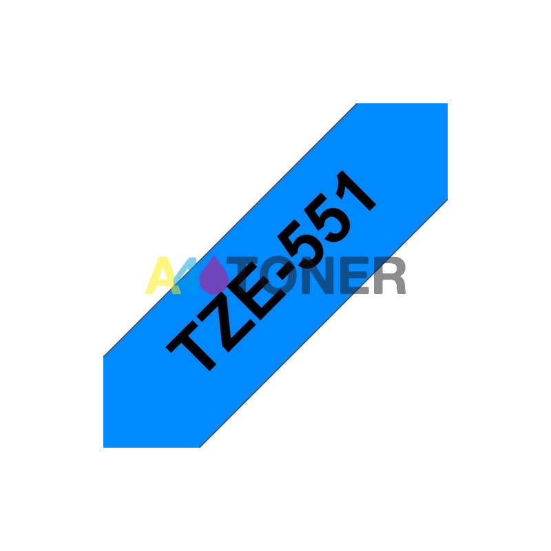 Brother TZE551 Cinta laminada compatible 24 mm x 8 metros