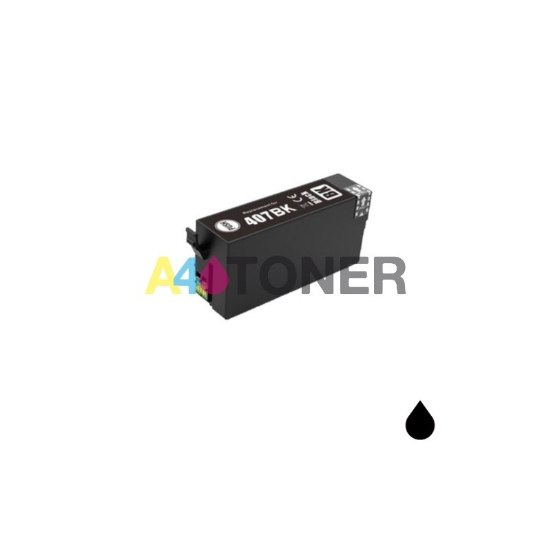 Epson 407 C13T07U140 negro cartucho de tinta compatible