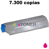 OKI 44059166 44059254 MC851 MC861 tóner magenta compatible