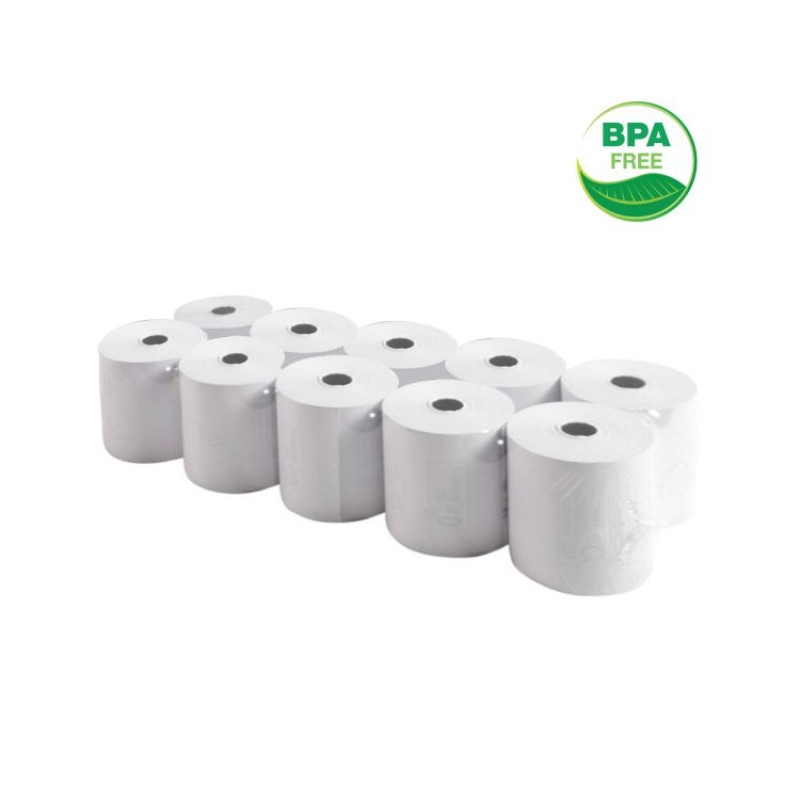 Rollos de papel térmico 60x55x12mm Pack-10