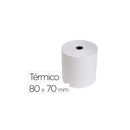 Rollos de papel térmico 80x70x12mm Pack-5