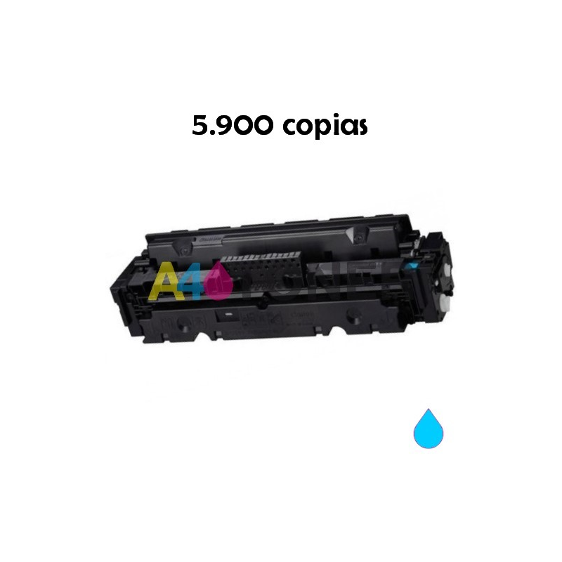 Canon 055H cian tóner compatible 3019C002 055HC