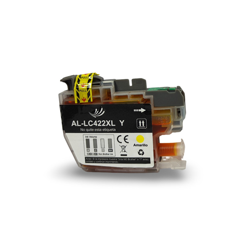 Brother LC422XLY amarillo cartucho de tinta compatible