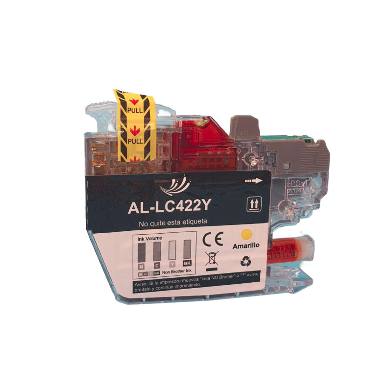Brother LC422Y amarillo cartucho de tinta compatible