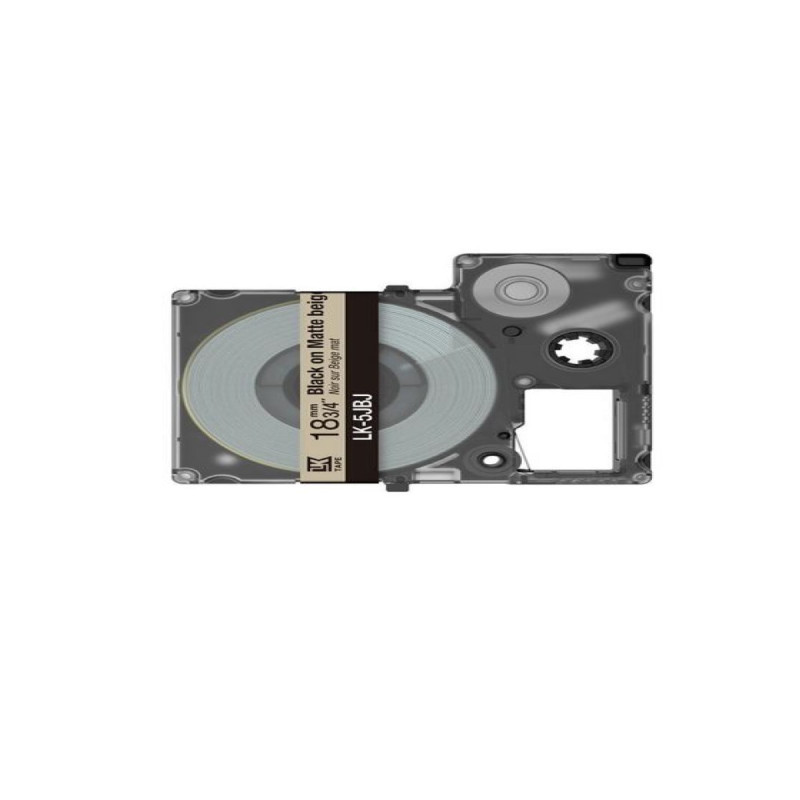 Epson C53S672091 (LK-5JBJ) beige-negro 18mm*8m etiquetas mate compatibles