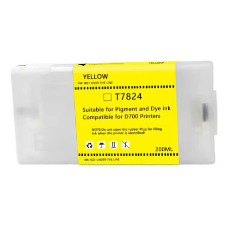 Epson T7824 amarillo cartucho de tinta compatible