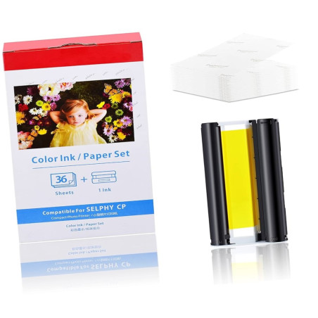 Canon KP36IN (7737A001) Pack de 1 cartuchos de tinta + 36 hojas compatible