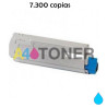 MC853 / MC873 / MC883 toner cyan compatible alternativo con OKI 45862839
