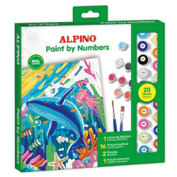 PN000100 ALPINO PINTURA ACRÍLICA PINTA POR NÚMEROS OCEAN