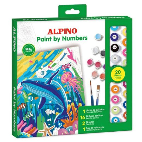 PN000100 ALPINO PINTURA ACRÍLICA PINTA POR NÚMEROS OCEAN