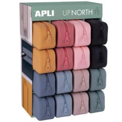 19498 APLI ESTUCHE DE SILICONA UP NORTH EXPOSITOR DE 16 C/SURTIDOS