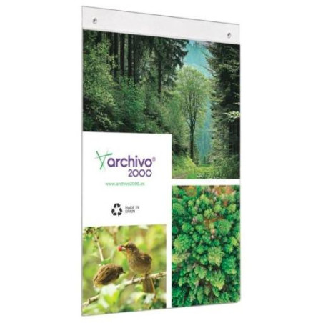 20703 CS TP ARCHIVO 2000 EXPOSITOR MURAL CON TALADROS A3 VERTICAL POLIESTIRENO ULTRA TRANSPARENTE