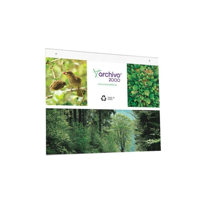 20803 CS TP ARCHIVO 2000 EXPOSITOR MURAL CON TALADROS A3 HORIZONTAL POLIESTIRENO ULTRA TRANSPARENTE