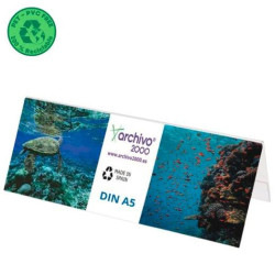 80405V CS TP ARCHIVO 2000 PORTANOMBRES DE SOBREMESA FLEXIBLE DIN A5 PET 100% RECICLABLE CRISTAL TRANSPARENTE