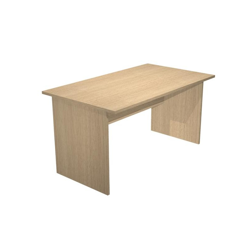 003-C+60111-C ARTEXPORT MESA ESCRITORIO PRESTO 160 CON PATAS PANEL LATERALES TABLERO DE 22MM ROBLE