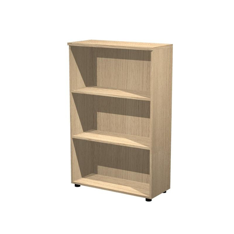 035-C ARTEXPORT ESTANTERÍA MEDIA PRESTO ABIERTA 2 ESTANTES 22MM REGULABLES CON TRASERA ROBLE