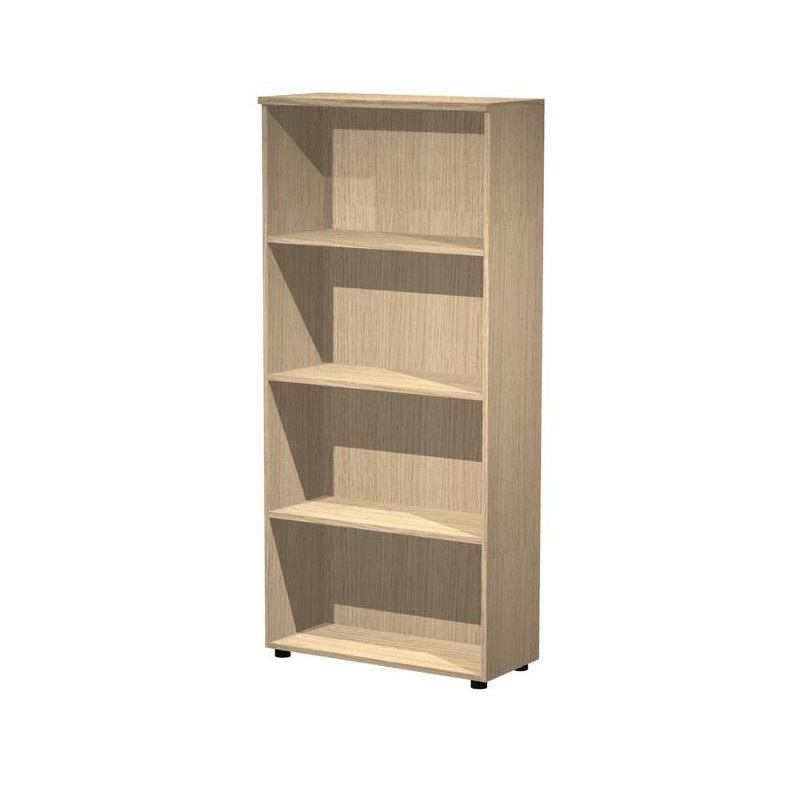 038-C+039-C ARTEXPORT ESTANTERÍA ALTA PRESTO ABIERTA 3 ESTANTES 22MM CON TRASERA ROBLE