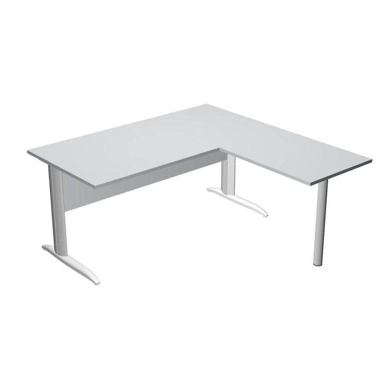 ML003M-GR ARTEXPORT MESA ESCRITORIO PRESTO CON PATAS METAL 160 + ALA LATERAL 79X60 GRIS