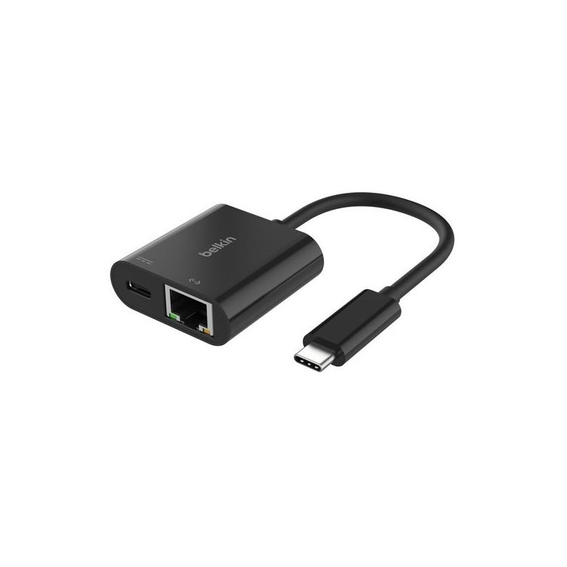 INC019BTBK BELKIN CABLE ADAPTADOR USB-C  A ETHERNET + CARGA 100W NEGRO