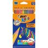 9505222 BIC LÁPICES DE COLORES KIDS EVOLUTION STRIPES C/SURTIDOS ESTUCHE 12 UD