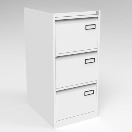 PSF3-BA5 BISLEY ARCHIVADOR METÁLICO PSF LIGHT 3 CAJONES FOLIO CARPETAS COLGANTES MULTIFORMATO FONDO 62CM - BLANCO