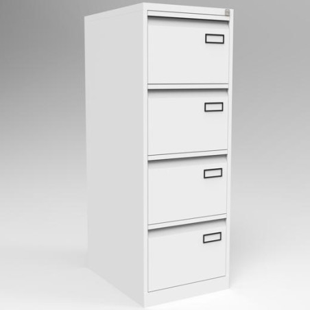 PSF4-BA5 BISLEY ARCHIVADOR METALICO PSF LIGHT 4 CAJONES CARPETAS COLGANTES MULTIFORMATO 1321X470X622MM - BLANCO (MONTADO)