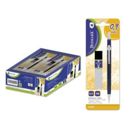 321401 BISMARK PORTAMINAS CON MINAS 0.9MM COLORES SURTIDOS BLÍSTER