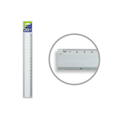 314340 BISMARK REGLA ALUMINIO 20CM