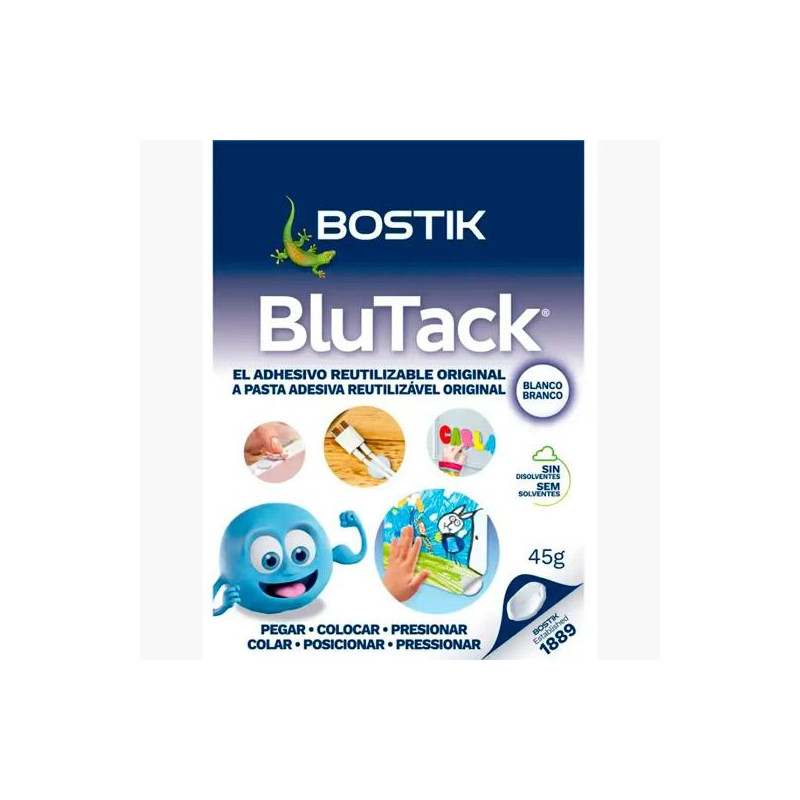 30817048 (1739) BOSTIK MASILLA ADHESIVA BLU TACK  45GR BLANCO