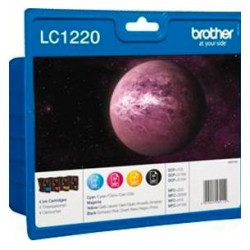 LC1220VALBP BROTHER TINTA BK/C/M/Y DCP-J725DW/J925DW/J430W - PACK 4 COLORES