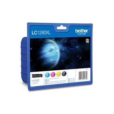 LC1280XLVALBP BROTHER TINTA BK/C/M/Y MFC-J6510DW/J6710DW/J6910DW - PACK 4 COLORES