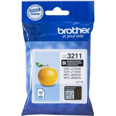 LC3211BK BROTHER TINTA NEGRO DCP-J572DW - MFC-J491DW/J497DW/J890DW/J895DW