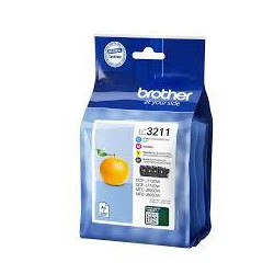 LC3211VAL BROTHER TINTA BK/C/M/Y DCP-J572DW - MFC-J491DW/J497DW/J890DW/J895DW - PACK 4 COLORES