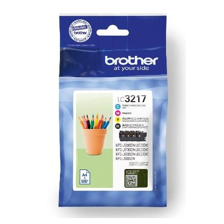 LC3217VAL BROTHER TINTA BK/C/M/Y MFC-J5330DW/J5730DW/J6530DW/J6930DW - PACK 4 COLORES