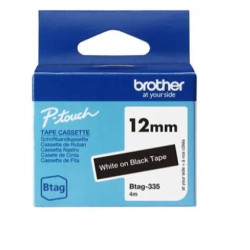 BTAG335 BROTHER CINTA DOMÉSTICA BTAG BLANCO SOBRE NEGRO - PTN10