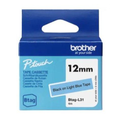 BTAGL31 BROTHER CINTA DOMÉSTICA BTAG NEGRO SOBRE AZUL CLARO - PTN10