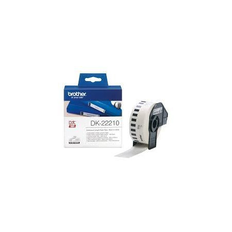 DK22210 BROTHER CINTA CONTINUA DE PAPEL TÉRMICO ADHESIVO - BLANCO - 29MMX30