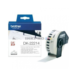 DK22214 BROTHER CINTA CONTINUA DE PAPEL TÉRMICO ADHESIVO - BLANCO - 12MMX30