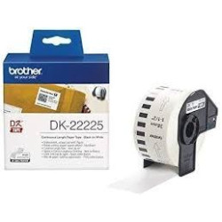 DK22225 BROTHER CINTA CONTINUA DE PAPEL TÉRMICO ADHESIVO - BLANCO - 38MMX30