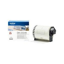 DK22246 BROTHER CINTA CONTINUA DE PAPEL TÉRMICO ADHESIVO - BLANCO - 103MMX30