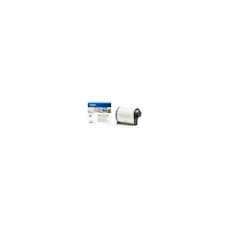 DK22246 BROTHER CINTA CONTINUA DE PAPEL TÉRMICO ADHESIVO - BLANCO - 103MMX30