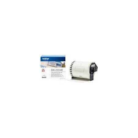 DK22246 BROTHER CINTA CONTINUA DE PAPEL TÉRMICO ADHESIVO - BLANCO - 103MMX30