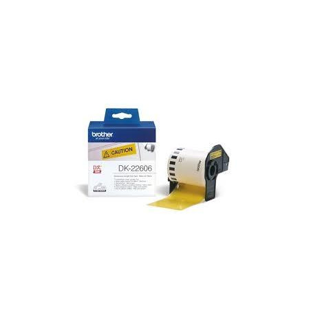 DK22606 BROTHER CINTA CONTINUA DE PELÍCULA PLASTICA - AMARILLO - 62MMX15