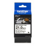 HSE251E BROTHER CINTA TUBO TERMORETRÁCTIL TEXTO NEGRO SOBRE BLANCO 21MMX1
