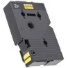 TC601 BROTHER CINTA ROTULADORA LAMINADA TEXTO NEGRO SOBRE AMARILLO DE 12MMX7