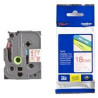 TZE242 BROTHER CINTA ROTULADORA LAMINADA TEXTO ROJO SOBRE BLANCO - 18MMX8M