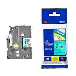TZE721 BROTHER CINTA ROTULADORA LAMINADA TEXTO NEGRO SOBRE VERDE -9MMX8M