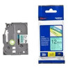TZE731 BROTHER CINTA ROTULADORA LAMINADA TEXTO NEGRO SOBRE VERDE - 12MMX8M