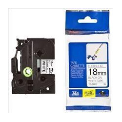 TZEFX241 BROTHER CINTA ROTULADORA LAMINADA FLEXIBLE TEXTO NEGRO SOBRE BLANCO - 18MMX8M