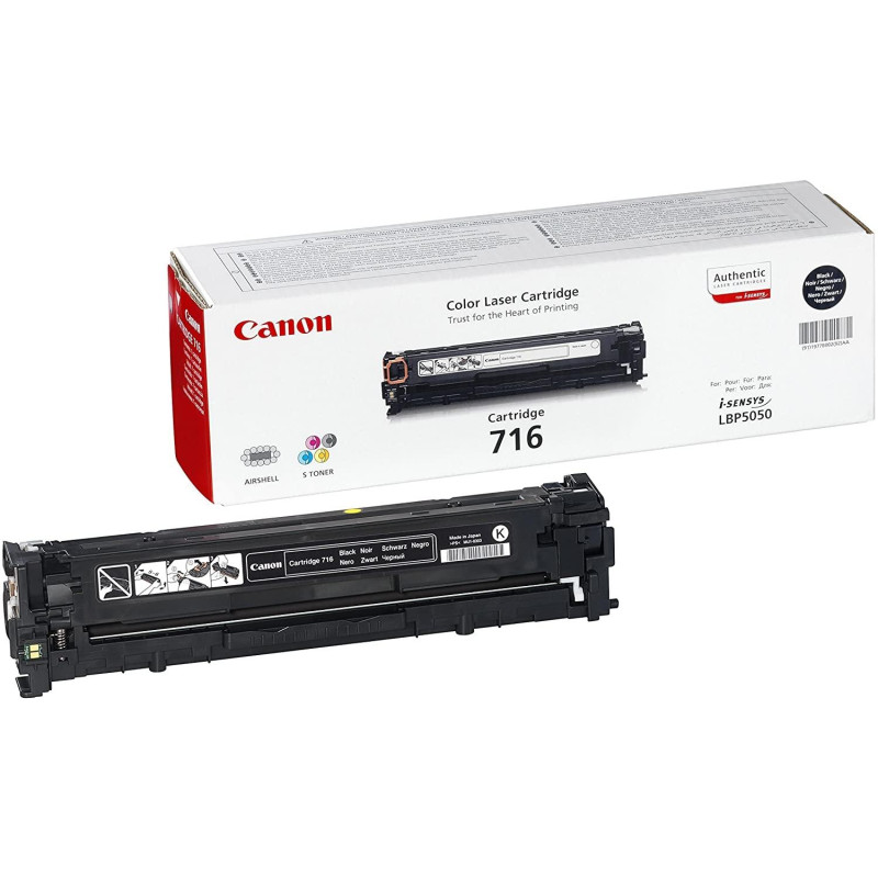 1980B002AA CANON TONER NEGRO LBP 5050/5050N - MF 8030/8050 - CN 800CW - CRG 716BK